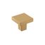 Champagne Bronze Modern Square Cabinet Knob with Mounting Hardware