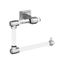 Glacio Clear and Chrome Wall Mounted Towel Ring