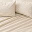 Taupe Striped Twin Microfiber Sheet Set