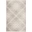 Gray Geometric Patterned 10' x 14' Synthetic Area Rug