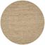 Beige and Multicolor Round Hand-Knotted Wool Area Rug