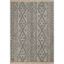 Handmade Rectangular Gray Wool Geometric Area Rug 2' x 3'