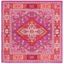 Bellagio Red and Pink Hand Tufted Wool Square Rug