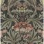 Charcoal and Rosewood Acanthus Floral Peel and Stick Wallpaper