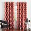 Mecca Orange Polyester Blackout Grommet Curtain Panels