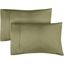 Sage Green Cotton Polyester Standard Pillowcase Set