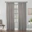 Silver Light Filtering Cotton Tab Top Panel Curtains