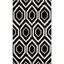 Handmade Black and Ivory Wool Tufted Square Rug