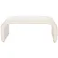 Tenko Cream Velvet Modern Minimalist Bench