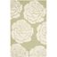 Hand-Tufted Lime & Ivory Wool Rectangular Rug 5' x 8'