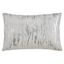 Silver Distressed Foil Print Cotton Pillow Cover