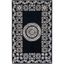 Empire Black and Ivory Hand-Tufted Wool Area Rug 8' x 10'