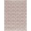 Beige Rectangular Hand-knotted Synthetic Area Rug