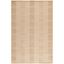 Elegant Hand-Knotted Woolen Bliss Area Rug, 4' x 6', Beige