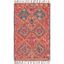 Handmade Rustic-Chic Red Wool Area Rug 4' x 6'