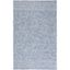 Blue and Ivory Hand-Tufted Wool Geometric Area Rug