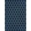 Navy Fretwork Elegance 5'3" x 7'6" Synthetic Outdoor Rug