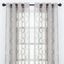 Gray Sage Textured Sheer Grommet Window Curtain Panels, 52x63 Inches