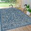 Bohemian Textured Floral Navy/Gray 3'x5' Synthetic Area Rug