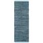 Handwoven Blue Stripe Cotton Runner Rug 2'3" X 6'