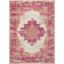 Ivory Elegance Floral Synthetic 5' x 7' Easy-Care Area Rug