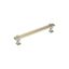 Overton Brushed Nickel and Gold Rectangular Cabinet Pull