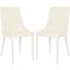 Summerset White Leather Upholstered Dining Side Chair Set