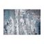 Modern Abstract Watercolor Washable Blue 2'x3' Indoor Rug