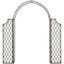 Jaida 87.8" Rustic Blue Iron Outdoor Arbor