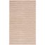 Ivory Coastal Hand-Woven Wool Rectangular Rug