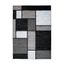 Gray Geometric 5' x 7' Reversible Synthetic Area Rug