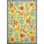 Ivory Floral Hand Hooked Wool Area Rug, 6' x 9'