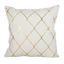 Medium Off-White Foil Embellished Decorative Pillow