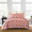 Coral Geometric Down Alternative Full Comforter Set