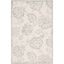 Ivory and Blue Hand-Tufted Wool 4' x 6' Rectangular Rug