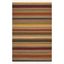 Bohemian Red Stripe Handwoven Wool 6' x 9' Area Rug