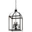 Distressed Bronze 36.25" Traditional Cage Pendant Light