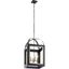 Vath 16" Black and Nickel 4-Light Foyer Pendant