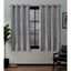 Ash Grey Linen Look Blackout Grommet Window Panel Pair