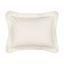 Ivory Cotton King Matelasse Sham with Decorative Flange