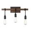 Durango Nickel 3-Light Rustic Industrial Vanity Fixture