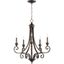 Elegant Oiled Bronze 5-Light Traditional Chandelier