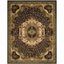 Hand-Tufted Black and Gold Wool Persian Area Rug