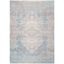 Gray and Aqua Hand-Knotted Wool Area Rug