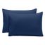 Dark Blue Hypoallergenic Microfiber Standard Pillowcases Set