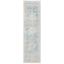 Shivan Blue and Gold Hand-knotted Abstract Runner Rug