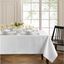 White Rectangular Polyester Water and Stain Resistant Tablecloth