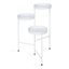 White Metal Tri-Level Plant Stand with Round Trays