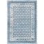 Ivory and Aqua Hand-knotted Synthetic 8' x 10' Area Rug