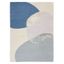 Oslo 8' x 10' Beige Blue Grey Abstract Wool Area Rug